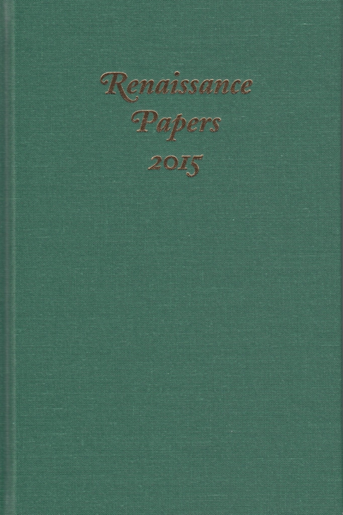 Cover image for Renaissance Papers 2015 ISBN 9781571139641